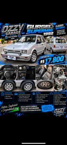 Gurgel BR-800 (todos)/supermini 1992