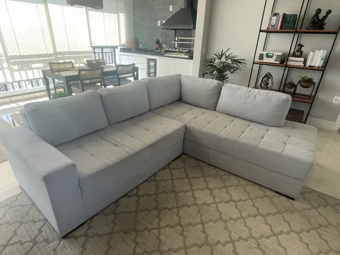 Sofá de Canto em L - 2,45 m x 2,20 m
