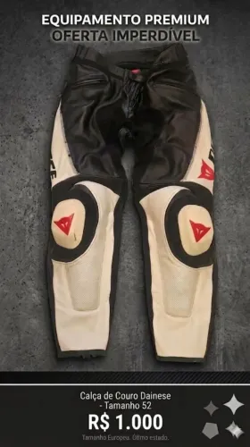 Calça de couro Dainese