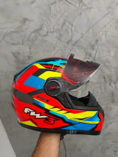 Capacete Fw3 GTN FOX laranja