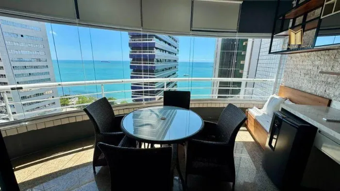 Apartamento Vista Mar com 3 dormitórios à venda, 180 m² por R$ 2.197.000 - Mucuripe - Fort
