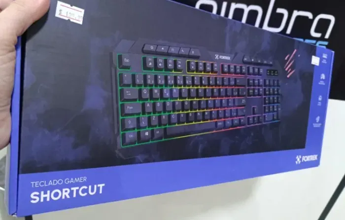 Teclado Gamer Led Fortrek Shortcut, Rainbow, Abnt2 - Loja Coimbra Entregamos
