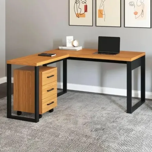 Mesa industrial Alto padrão Com Gaveteiro Promoção