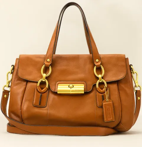 PROMOÇÃO LIMITADA Bolsa COACH ORIGINAL Couro Mel