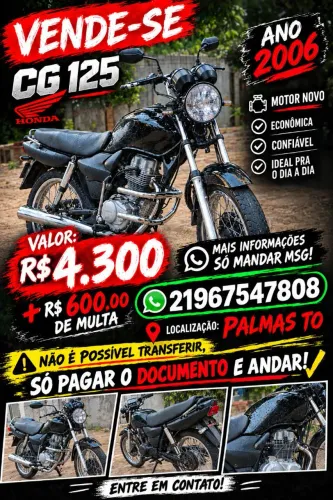 Cg 125 , ano 2006