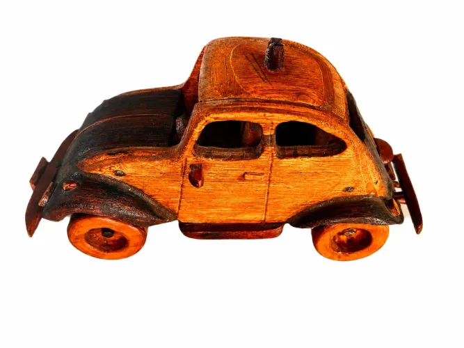 Fusca decorativo em madeira - Trabalho artesanal