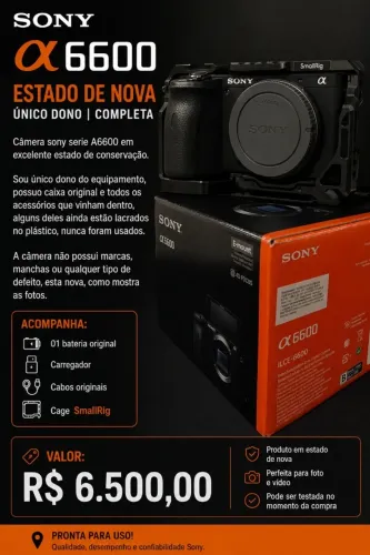 Câmera Sony A6660