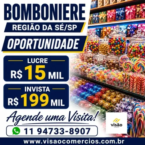 BOMBONIERE REGIÃO DA SÉ OPORTUNIDADE