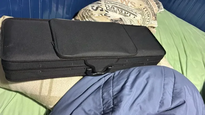 Violino acústico + estojo + arco + breu - pronto pra tocar