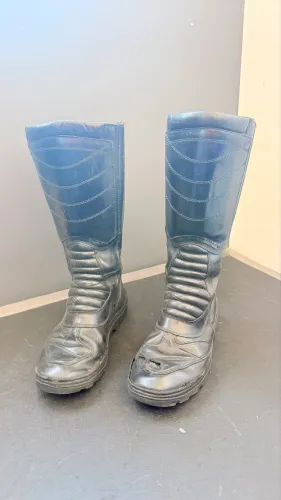 Bota tática cano alto Samu Bombeiro Rocam motociclista com zíper e velcro