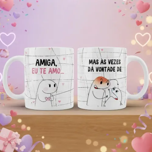 Caneca Amiga eu te amo personalizada