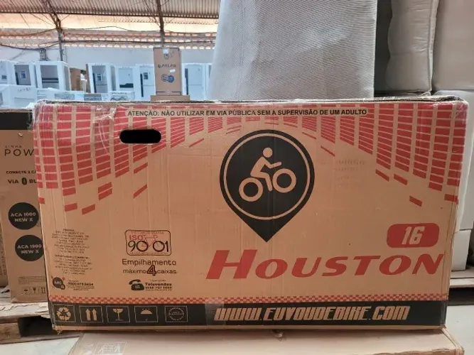 Bicicleta Infantil Houston, aro 16, vermelho
