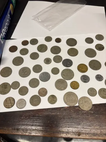 Moedas antigas, diversas épocas