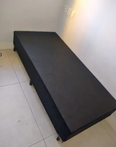 Base Cama Box Solteiro Preta