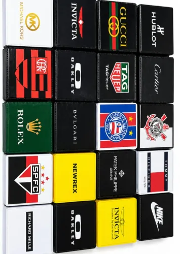 20 caixinhas estojo case para relógios material plástico rígido