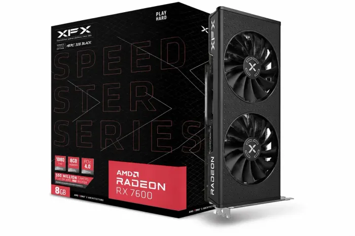 Placa de vídeo rx 7600 dual semi nova comprada na kabum
