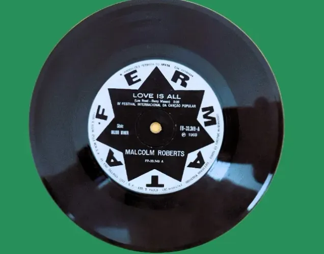 LP Compact Vinil - MALCOLM ROBERTS - "Love Is All" - "Tra La La" -- Fermata