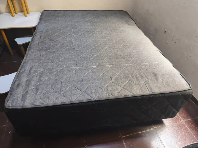 Cama Box de Casal (Base + Colchão Integrado/Conjugado)