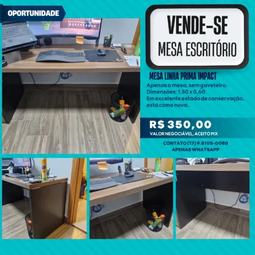Mesa de Escritório 1,50 x 0,60m