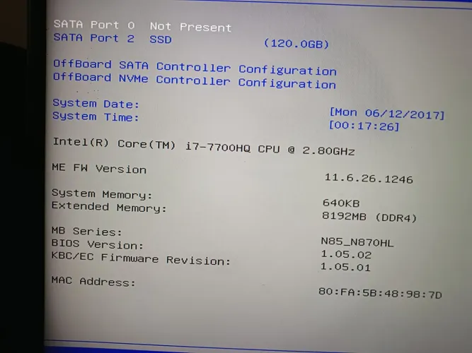 Notebook Avell core i7 7° Geração quebra galho