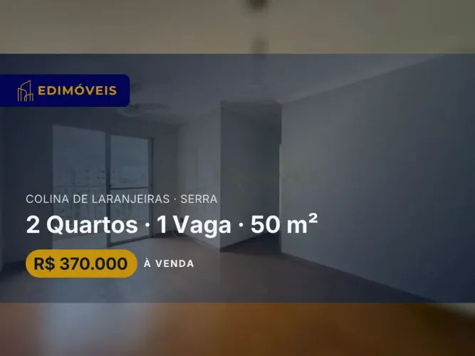 Colina de Laranjeiras | Apartamento 2 quartos, bem ventilado e iluminado