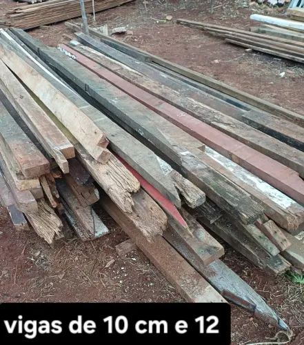 Vigas de 10 12 e 14 cm de Cambará
