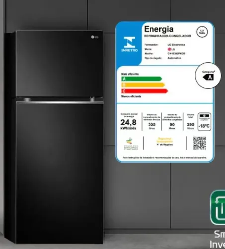 Geladeira LG 395 LITROS