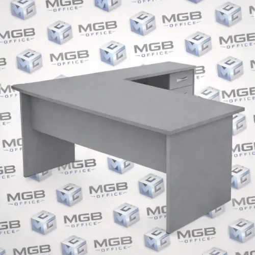 Mesa Angular Estação de Trabalho - 0,75x1,50x0,60cm - (CINZA) FAZEMOS ENTREGAS!!