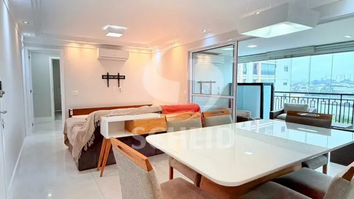 Apartamento mobiliado para locação no Jardim Marajoara 134 m² 3 suítes