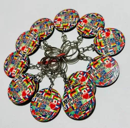 chaveiro MDF para brindes e festas