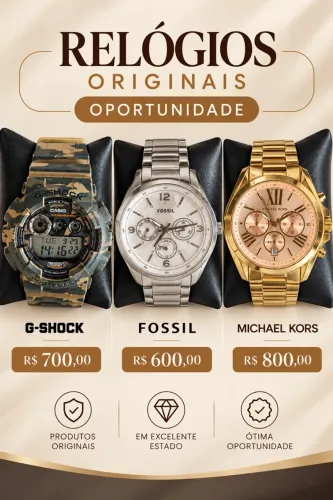 Relógios originais semi novos