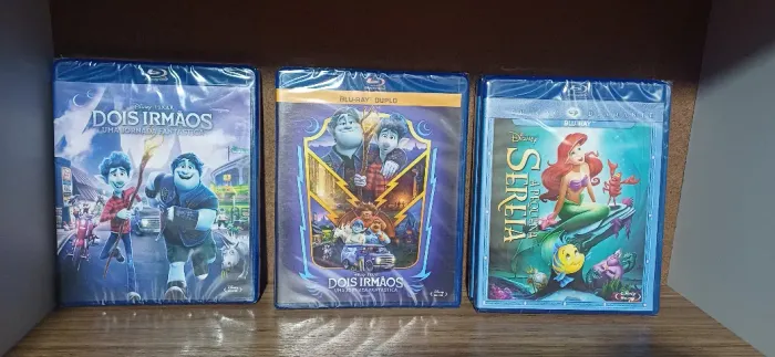 Blu-ray A PEQUENA SEREIA ED DIAMANTE + DOIS IRMÃOS - SIMPLES + DUPLO - LACRADOS