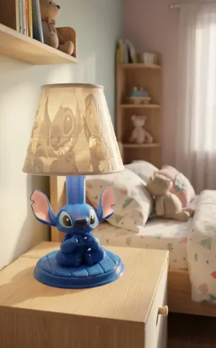 Luminária Abajur 3D personalizada do Stitch litofania Decoração para quarto infantil