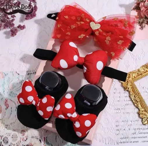 Kit Minnie 3 peças 0-6 meses