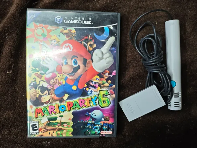 Jogo Mario Party 6 + Microfone para game cube