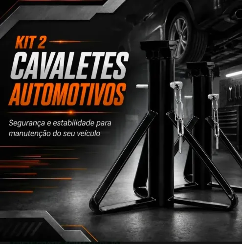2 Preguiça Cavalete - Grande Profissional - Tripé Automotivo