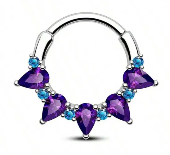 Piercing Argola Segmento Articulado Aço Cirurgico