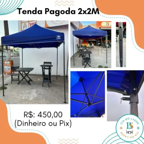 Gazebo Pagoda 2x2m - Ideal para Eventos e Lazer