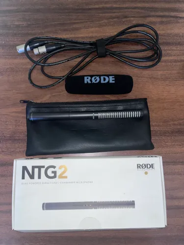Microfone condensador shotgun Rode NTG2