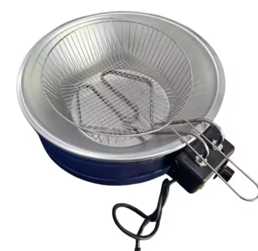 FRITADEIRA ELÉTRICA 220V - TACHO EM INOX 7 LITROS PARA FRITURAS