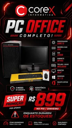 Pc Completo Office i3