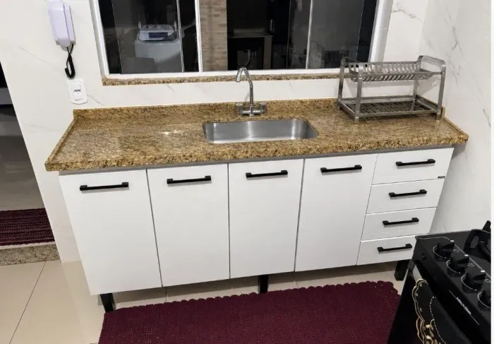 Vendo balcão e pia de mármore 1,80