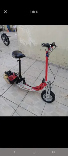 Patinete dobrável motorizado 2 tempos