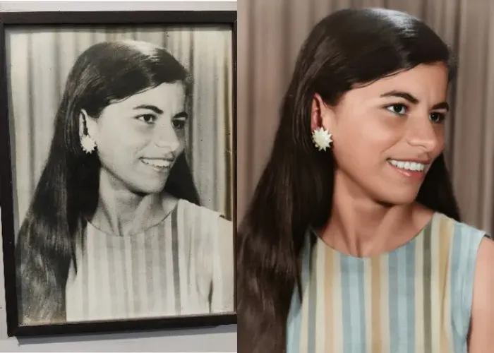 Restauração e coloração de fotos antigas.