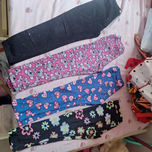 4 Calças legging 6 anos