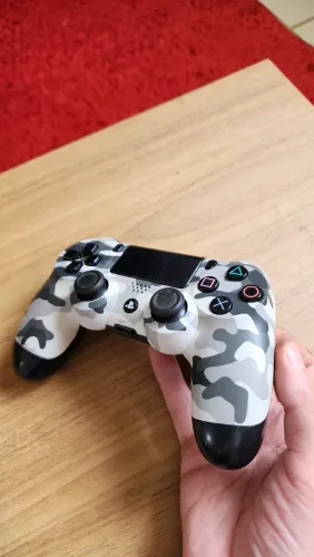 Carcaça completa controle Ps4 camuflado original cinza - CONTROLE NÃO FUNCIONA 