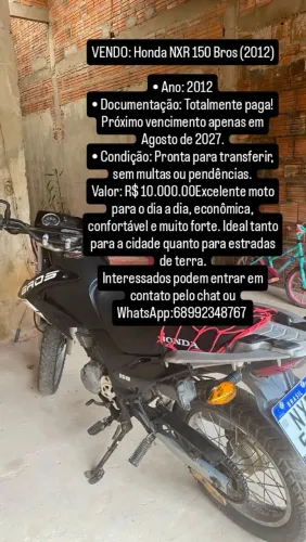 Vendo moto broos