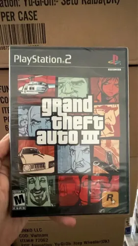 GTA 3 PS2 original lacrado