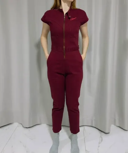 Macacão feminino MANUFACTURE bordô - Cutterman, tamanho P