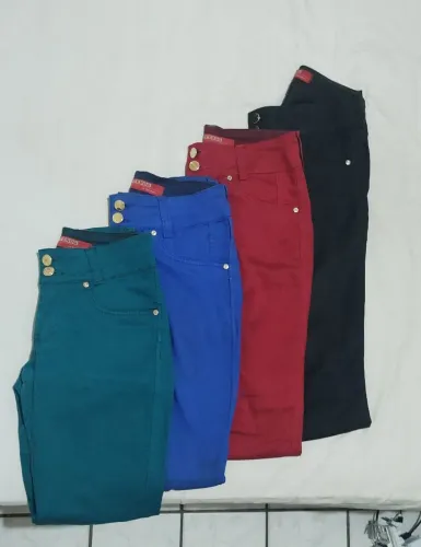 Lote/kit de calças jeans coloridas